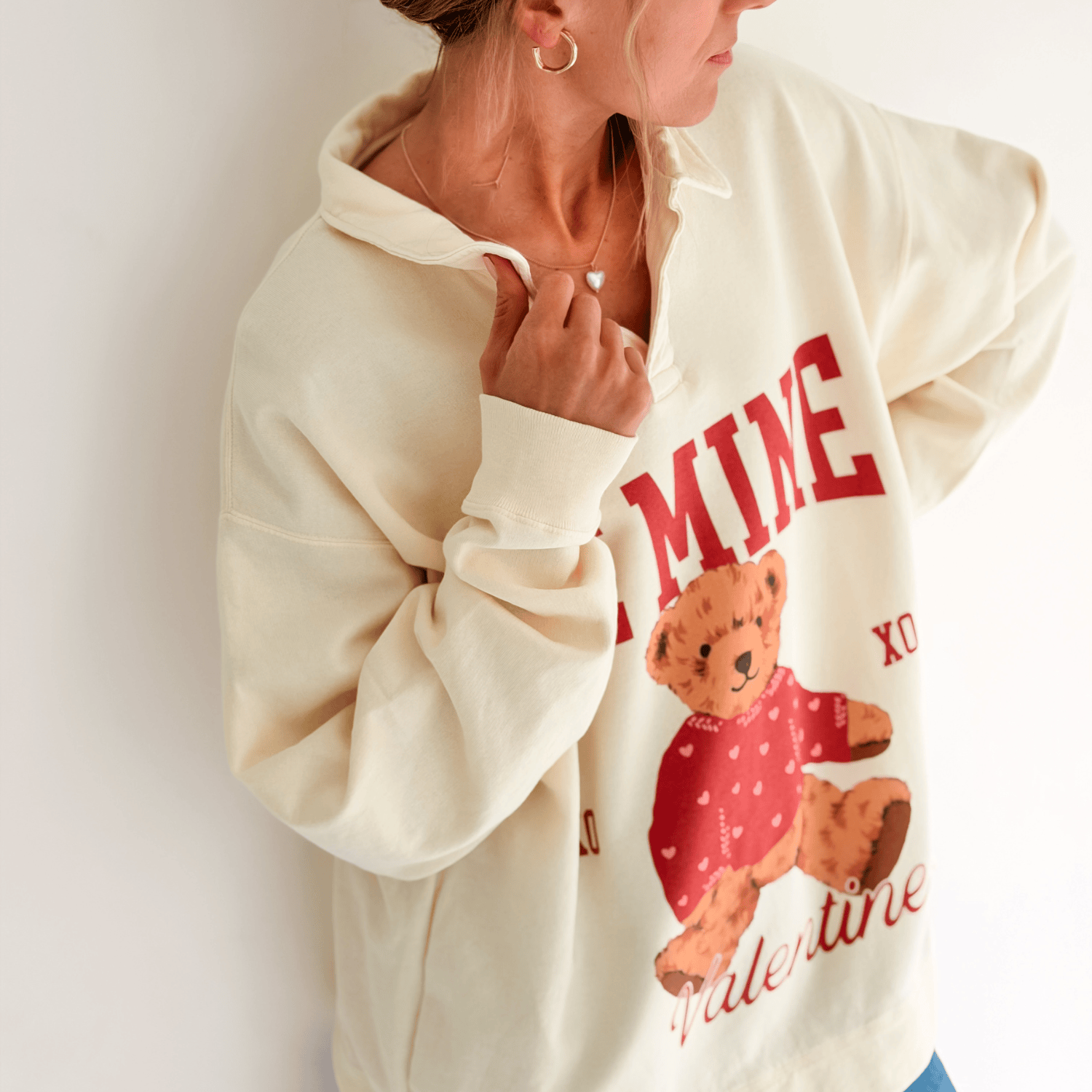 Be Mine Collegiate Crewneck