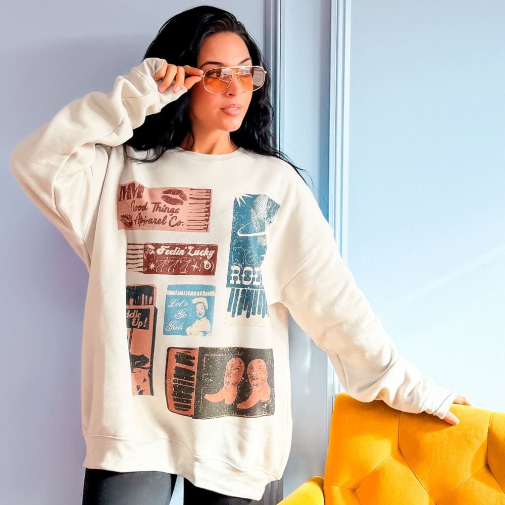 5 STAR! Vintage Matchboxes Sweatshirt - Dust