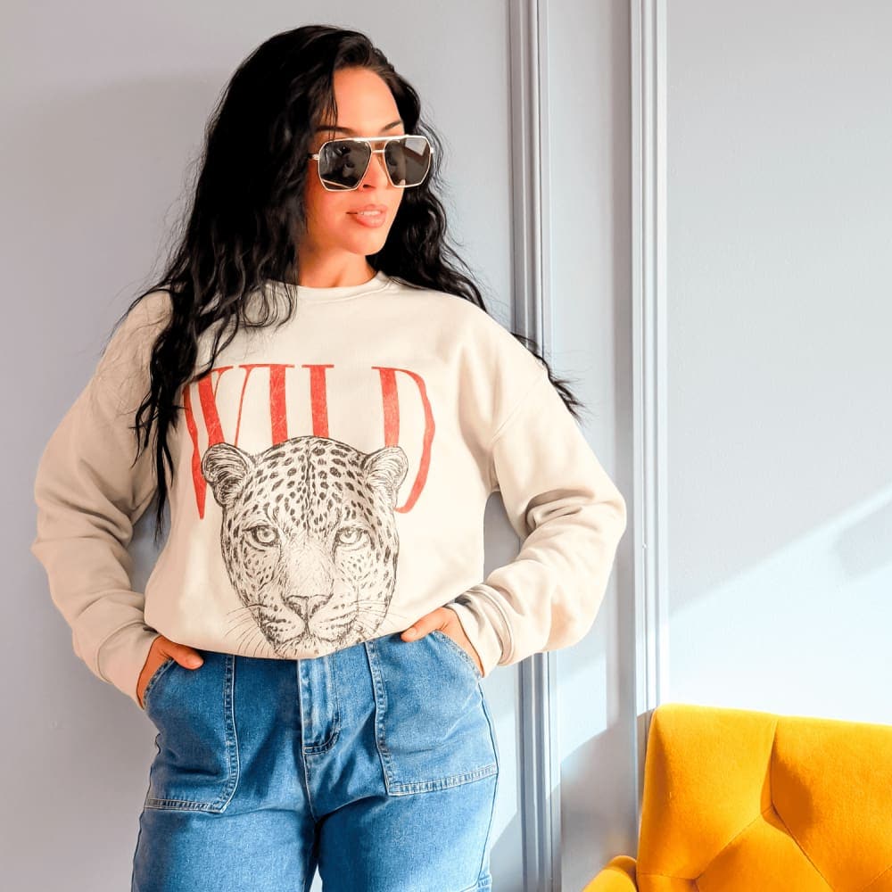 5 STAR! Wild Luxe Sweatshirt - Dust