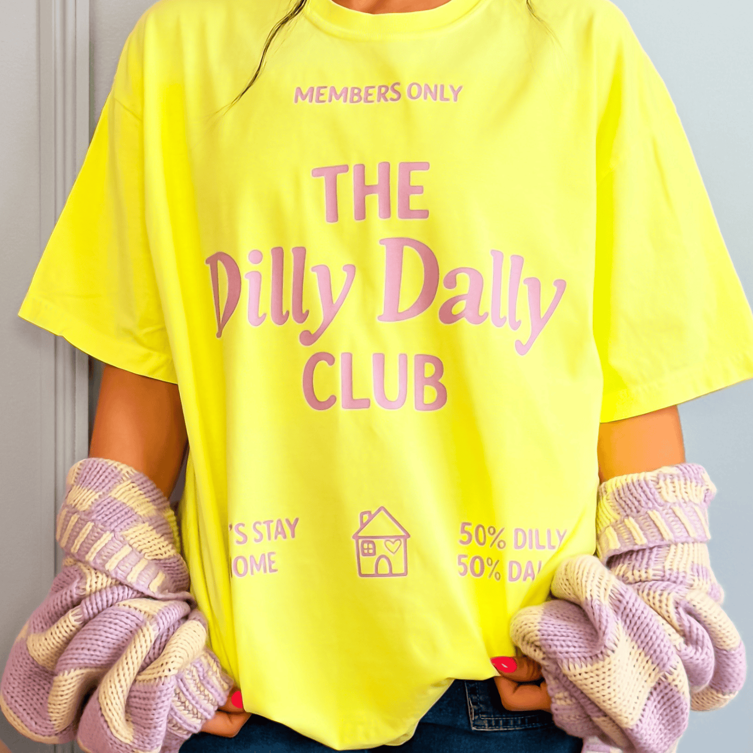 Dilly Dally Club Neon Tee