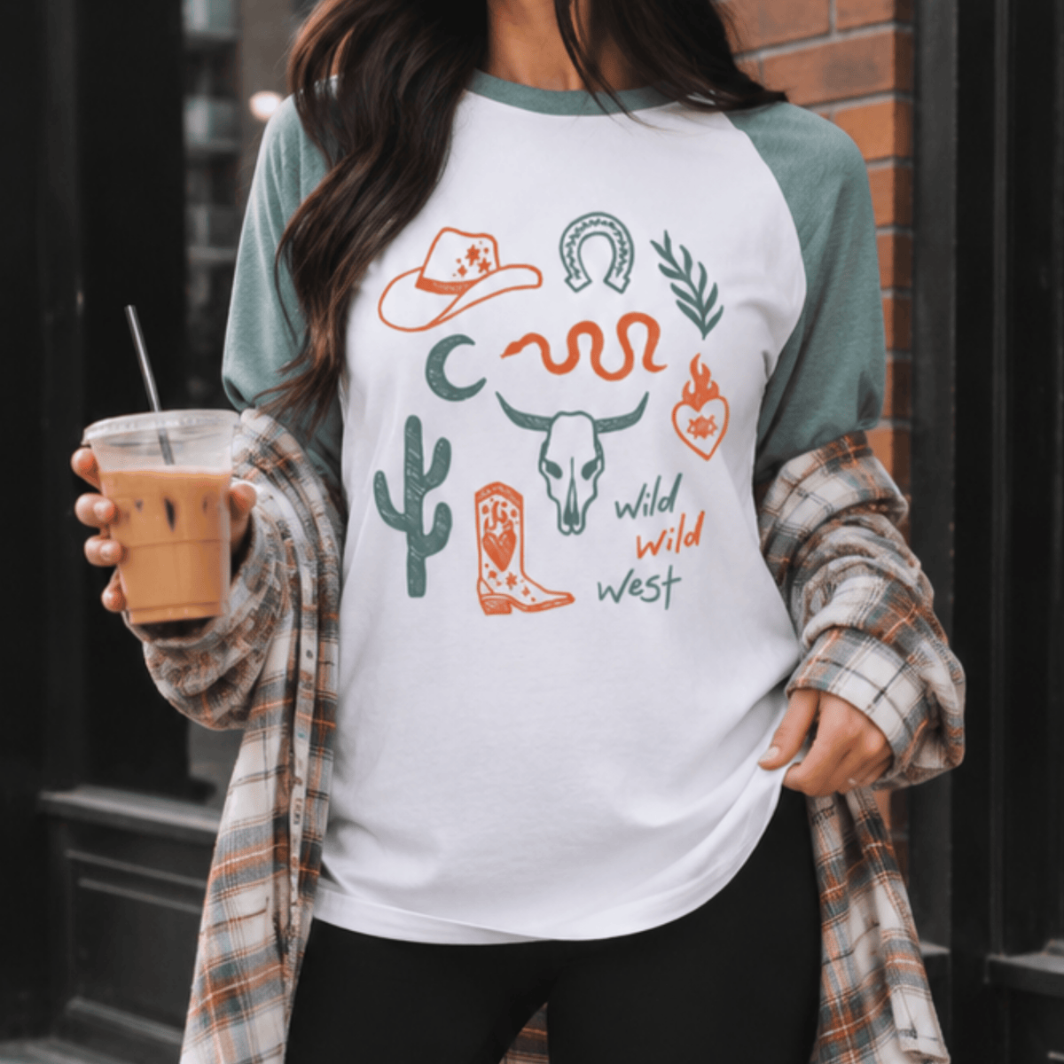 Western Doodles Baseball Raglan