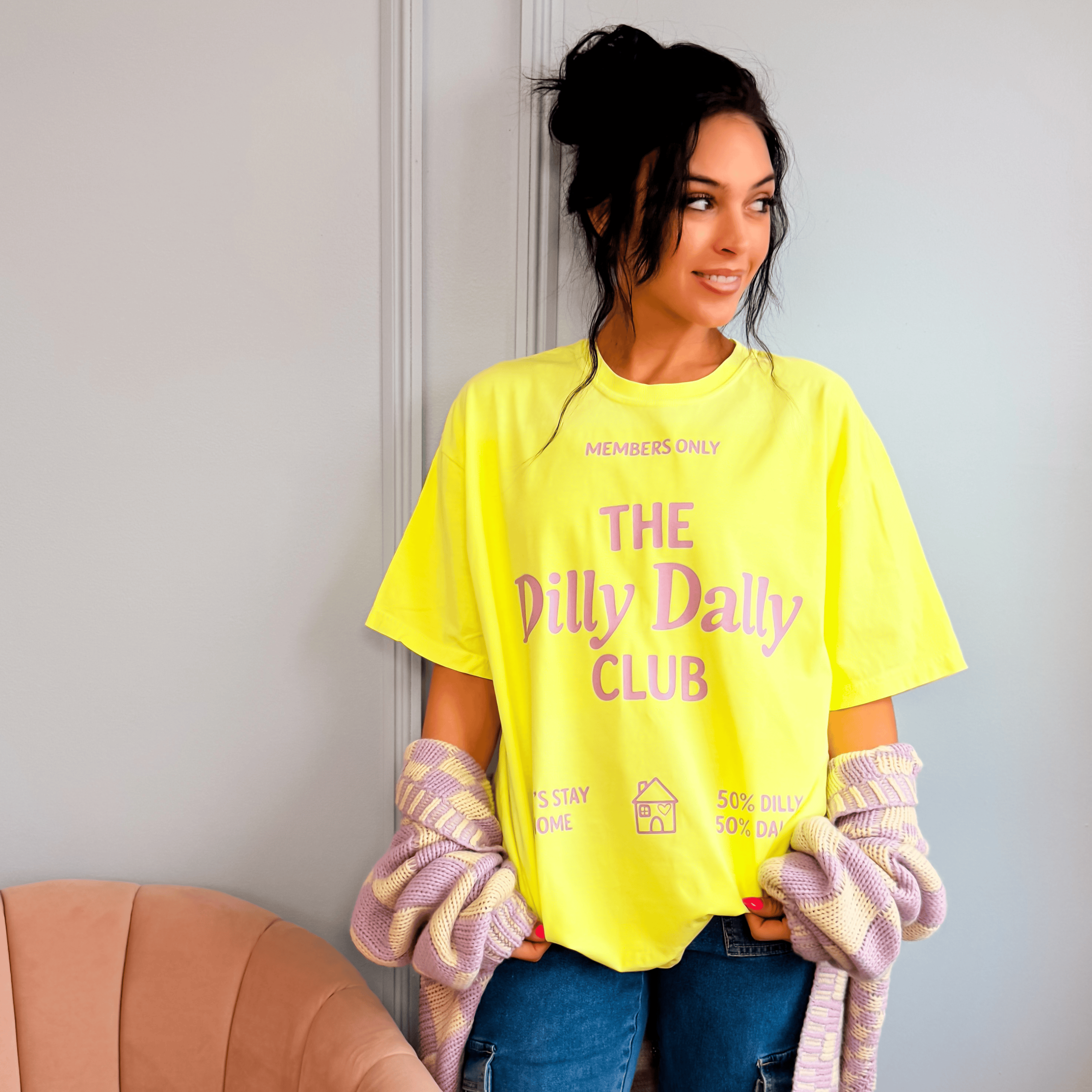 Dilly Dally Club Neon Tee