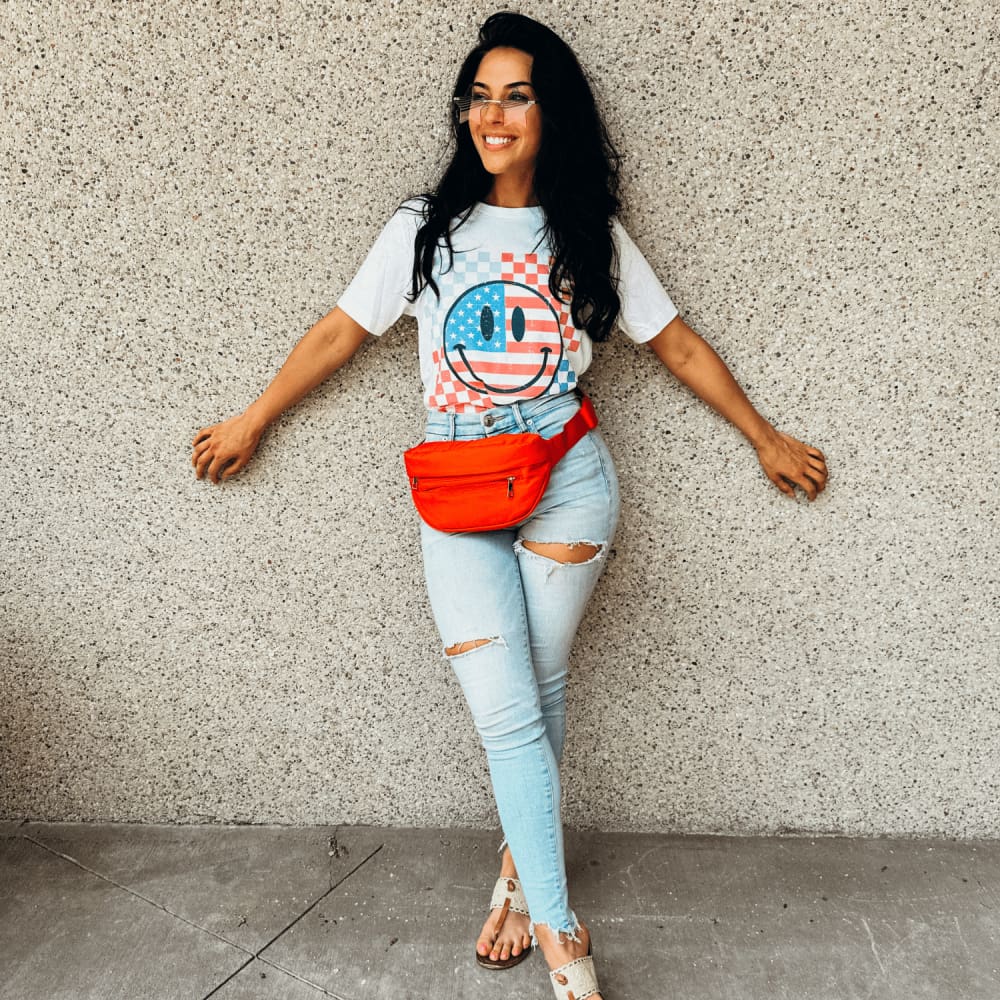 American Smiley Checkerboard - Mommy Apparel