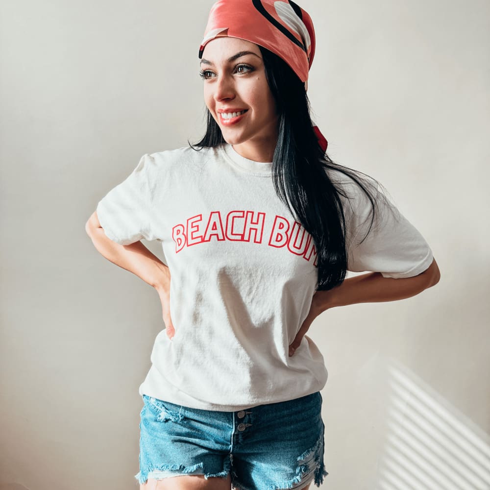 Beach Bum Tee - Ivory - NEW