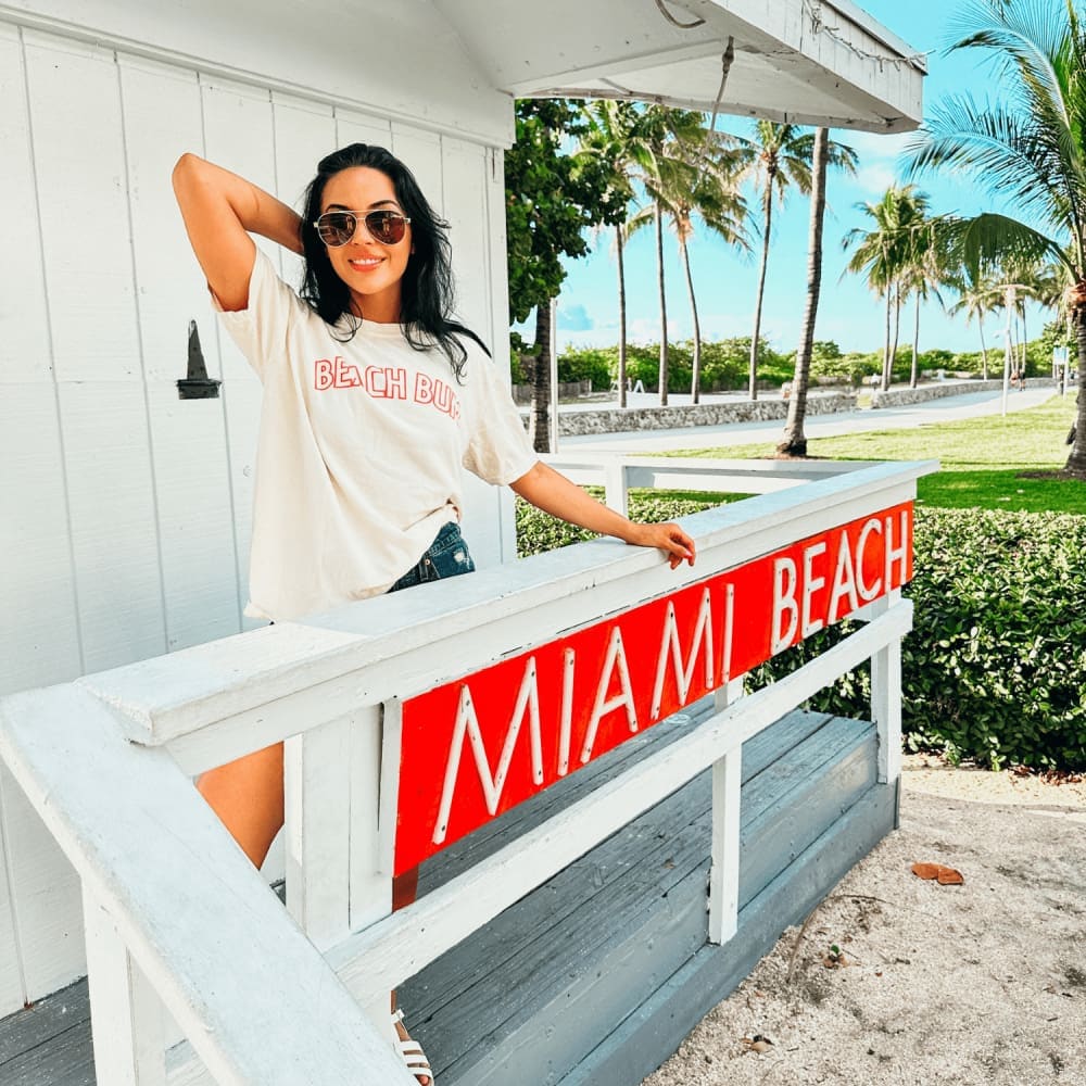 Beach Bum Tee - Ivory - NEW