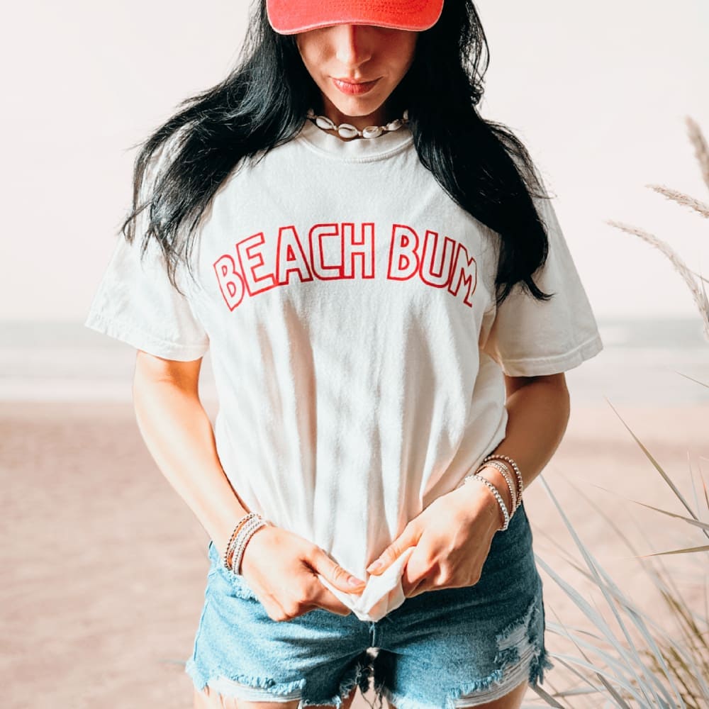 Beach Bum Tee - Ivory - NEW