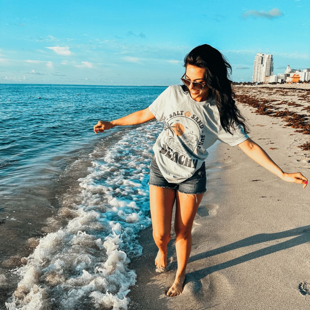 Beachy Tee - Dusty Blue