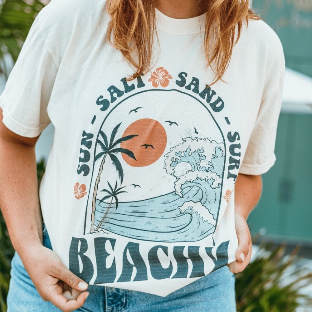 Beachy Tee - Ivory - NEW