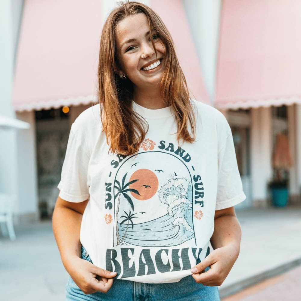 Beachy Tee - Ivory - NEW