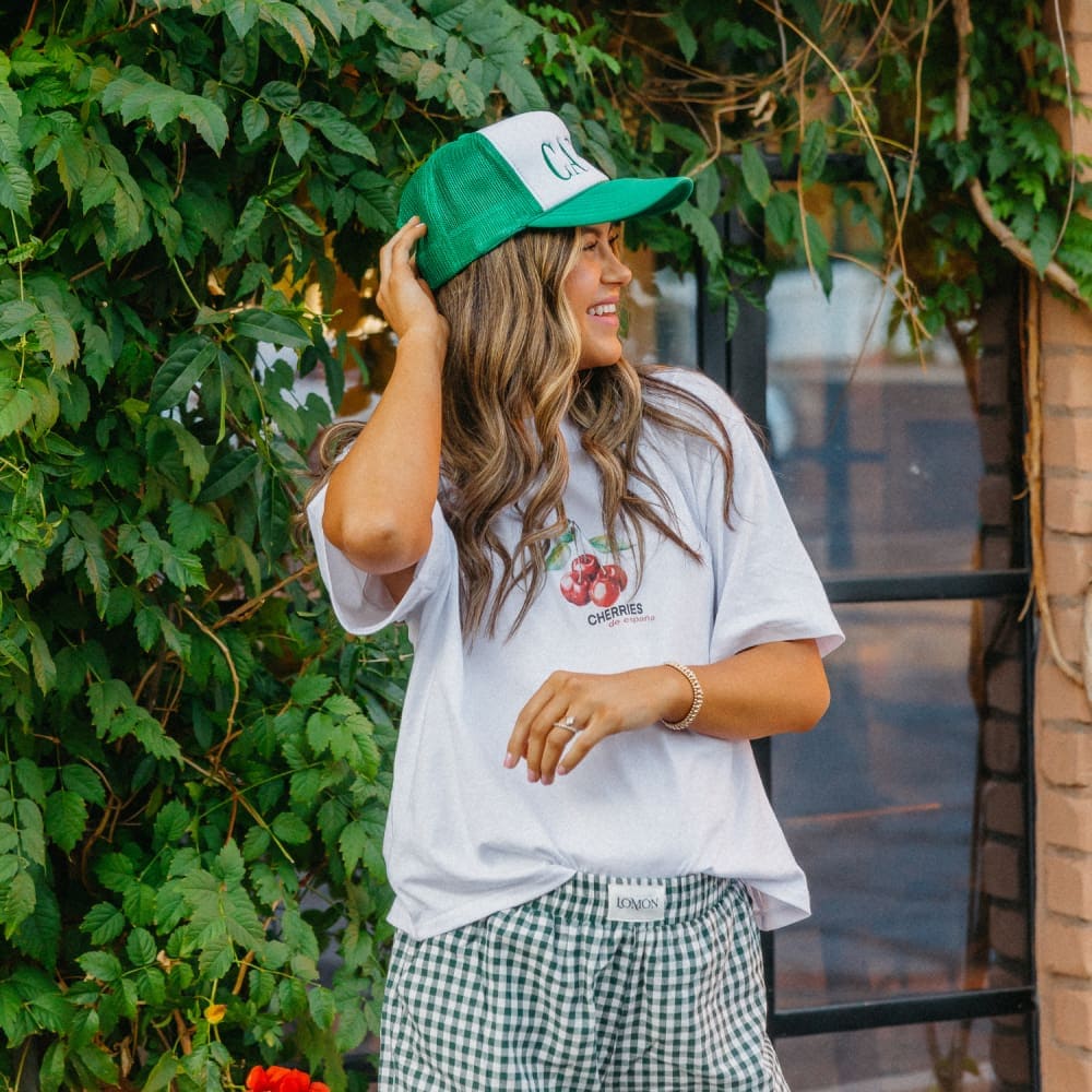 Capri Mesh Trucker Hat - Kelly Green