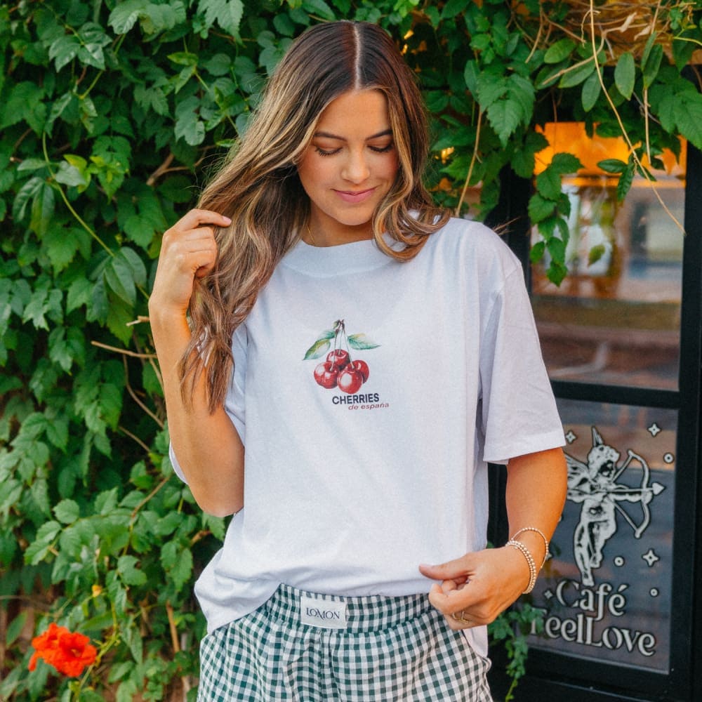 Cherries Relaxed Boxy Tee - NEW