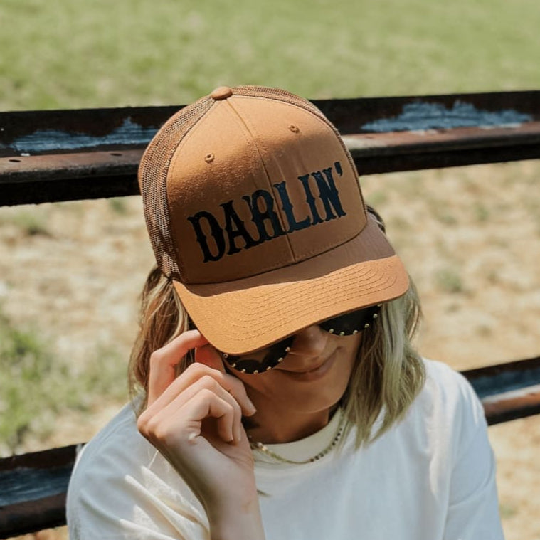 Darlin’ Trucker Hat - Caramel