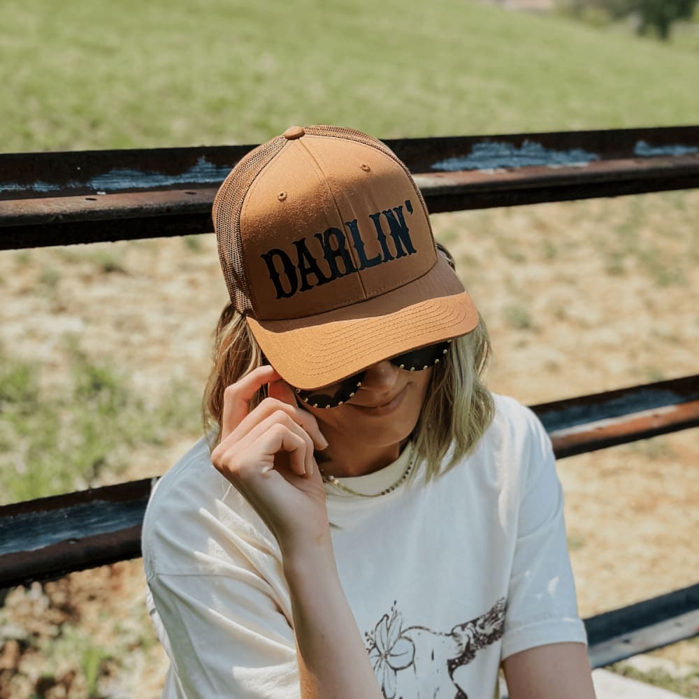 Darlin’ Trucker Hat - Caramel