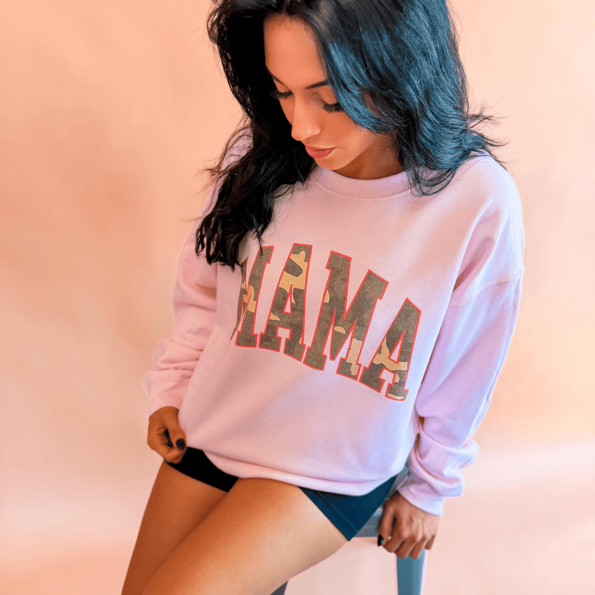 Camo Mama Sweatshirt - Pink