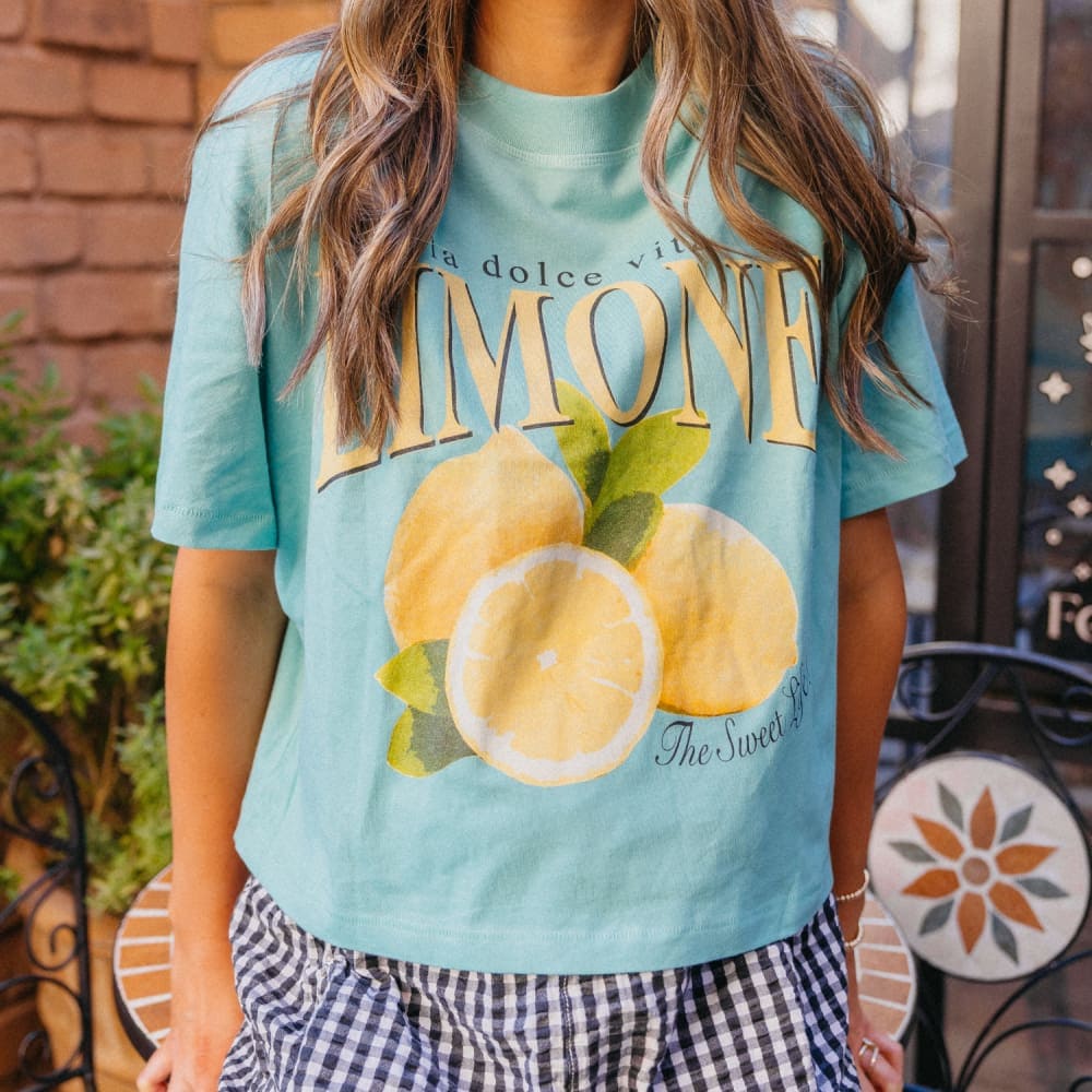 Limone Relaxed Boxy Crop - NEW