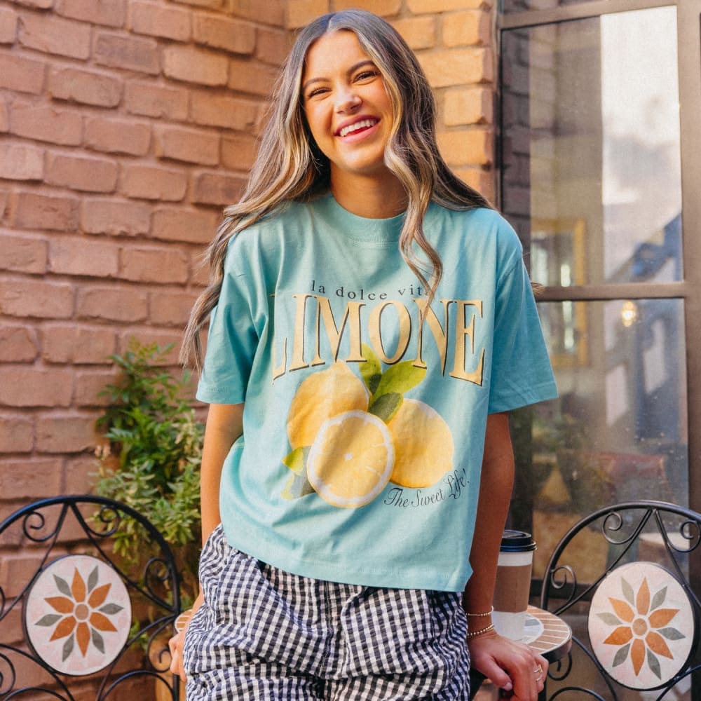 Limone Relaxed Boxy Crop - NEW