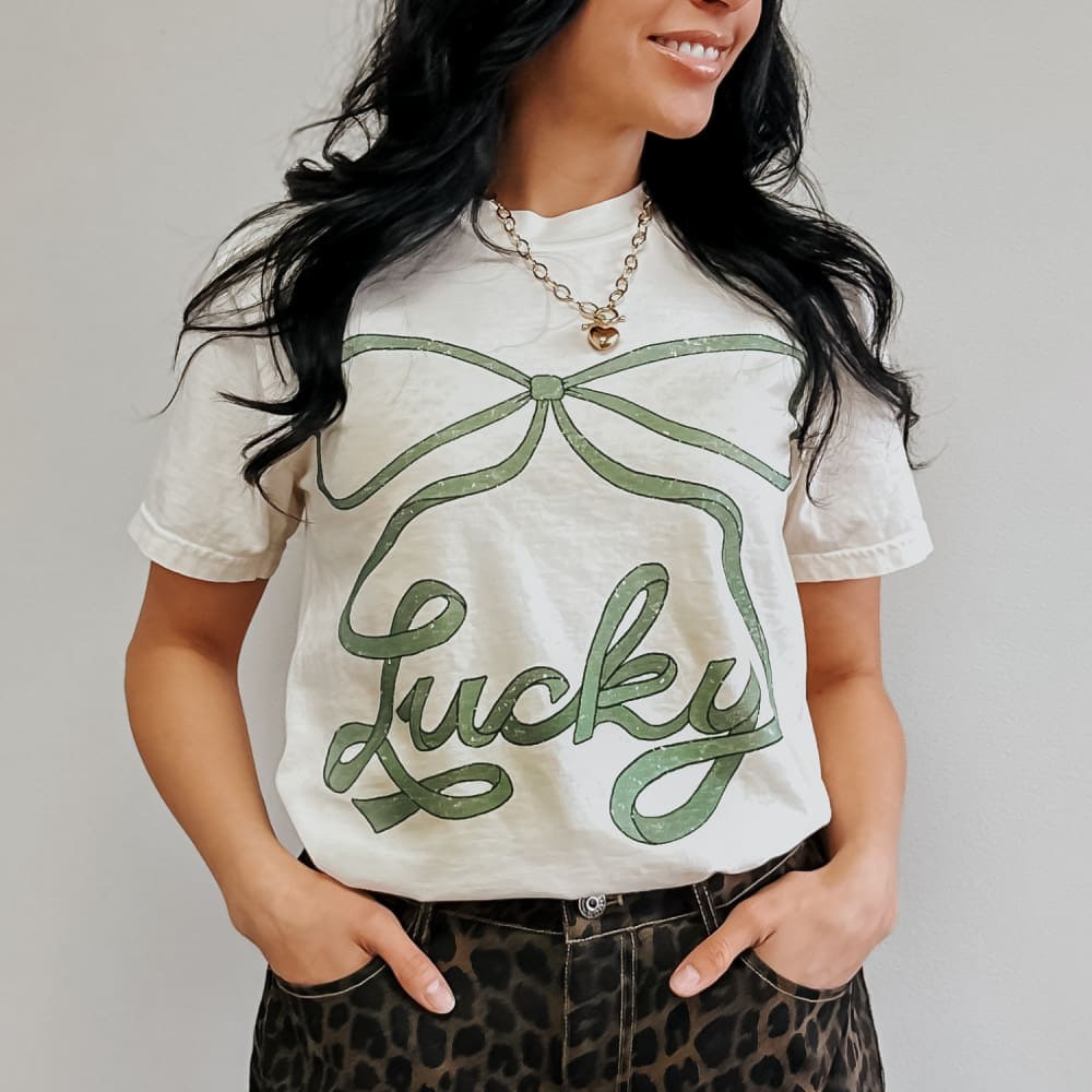 Lucky Bow Tee - NEW