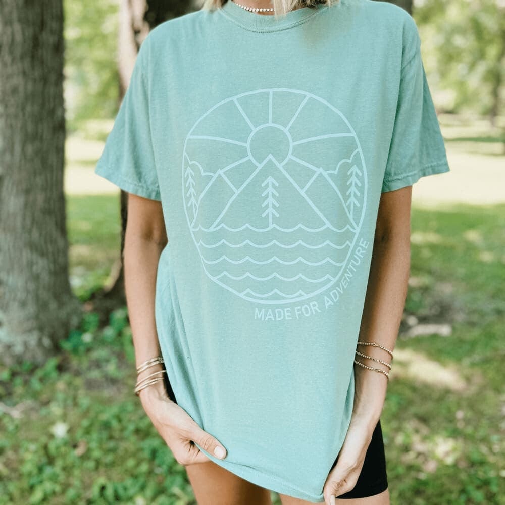 Made to Adventure Tee - Bay - Mommy Apparel