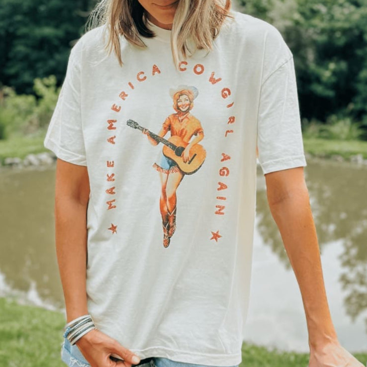 Make America Cowgirl Tee - NEW