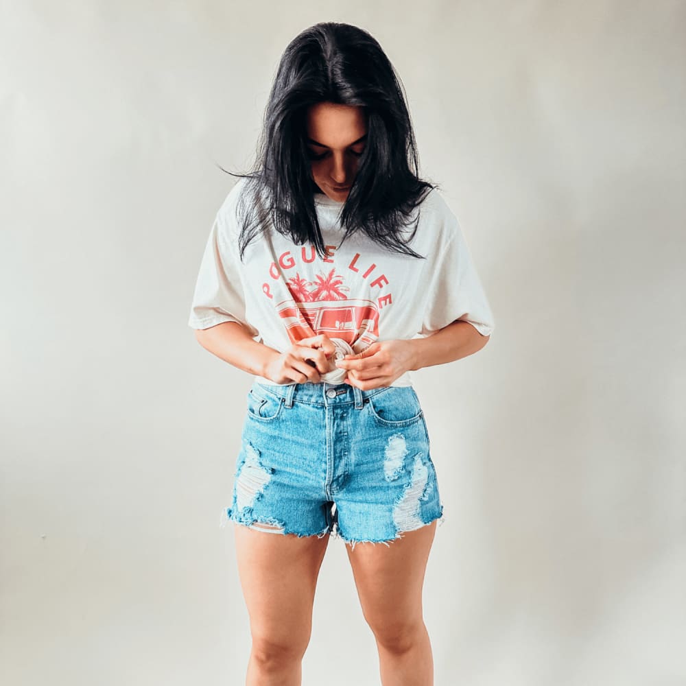 Outer Banks Pogue Life Tee - Ivory - NEW