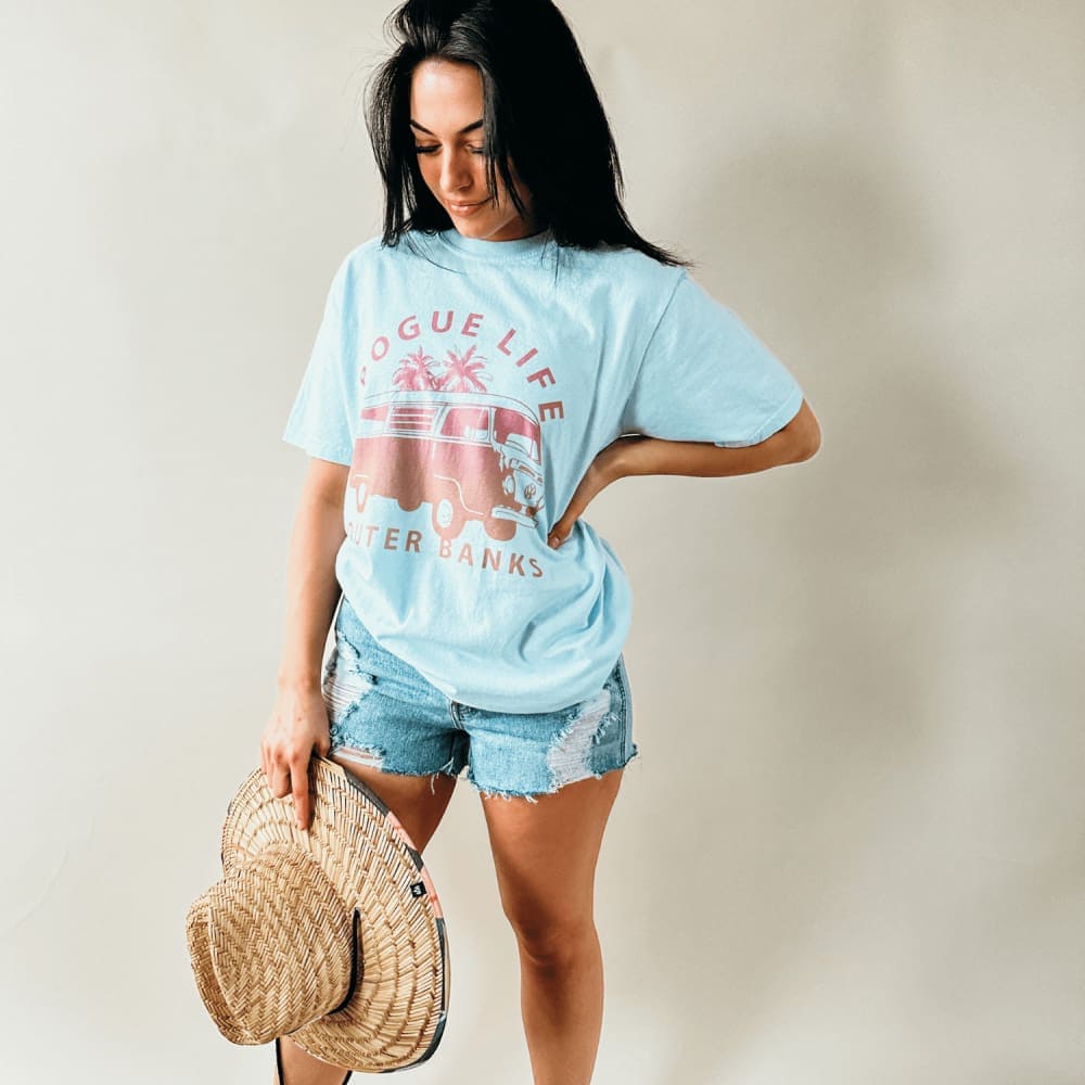 Outer Banks Pogue Life Tee - Ivory - NEW