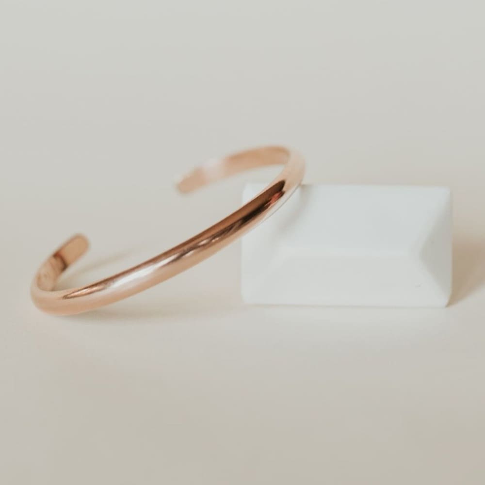 Personalized MM Rose Gold Women’s Bangle - Mommy Bangles