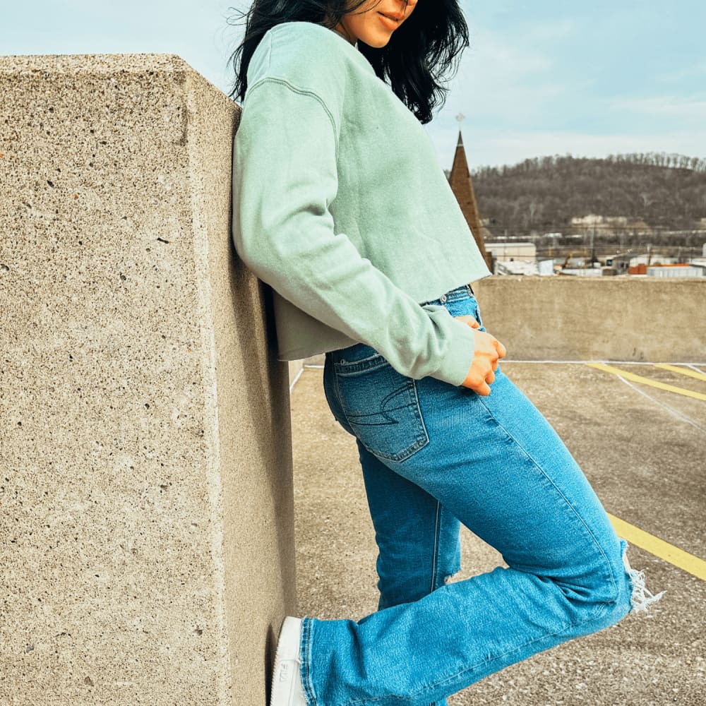 Plant Lady Cropped Sweatshirt - NEW