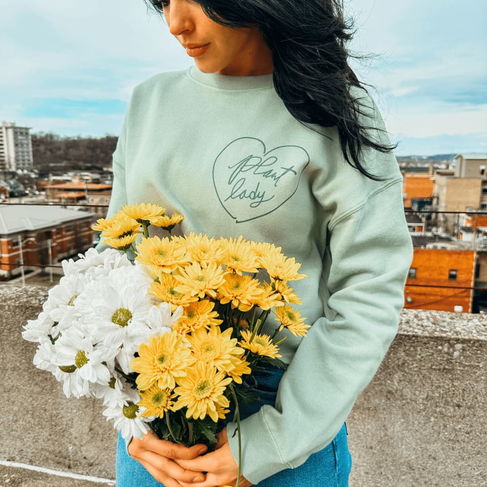 Plant Lady Cropped Sweatshirt - NEW
