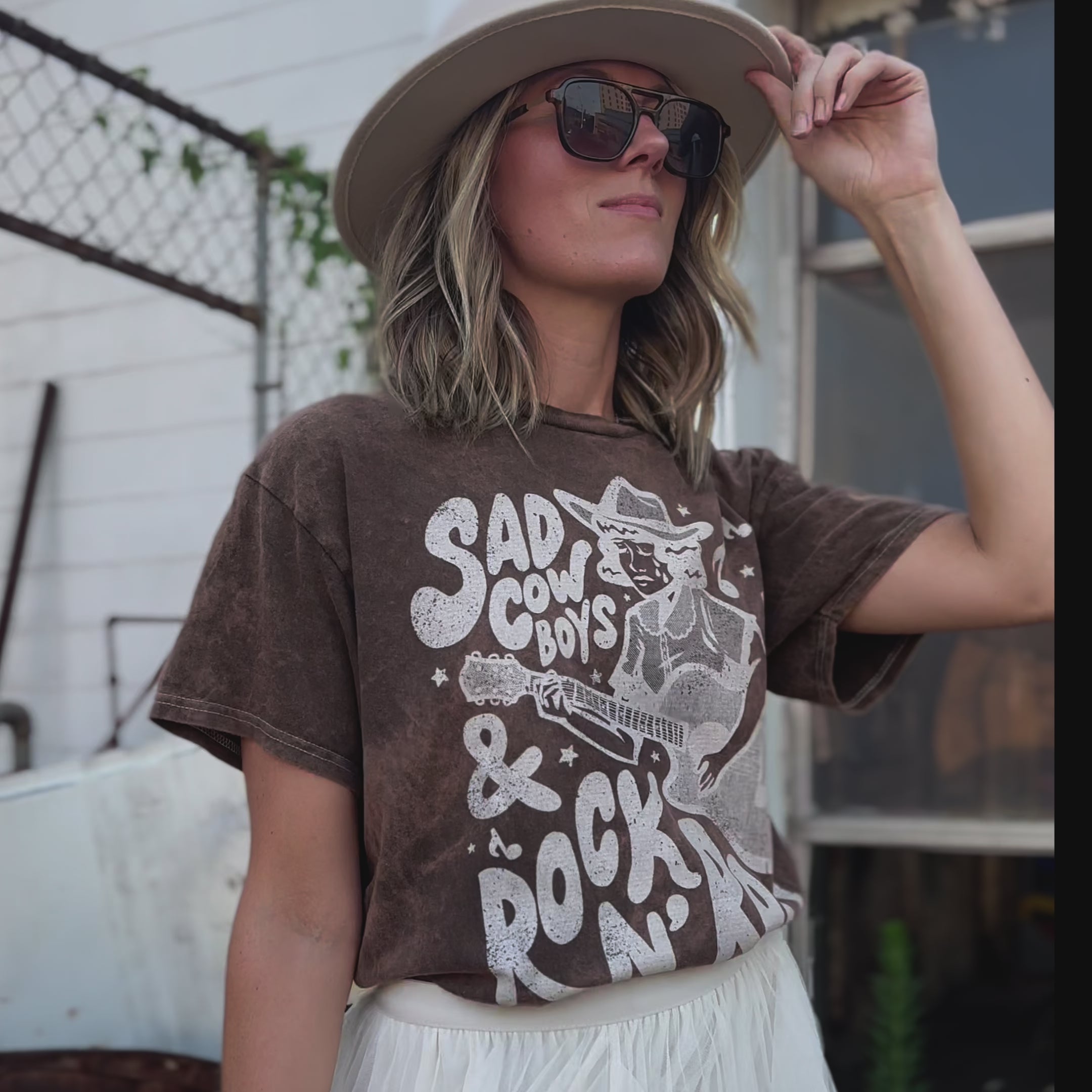 Sad Cowboys Mineral Wash Tee