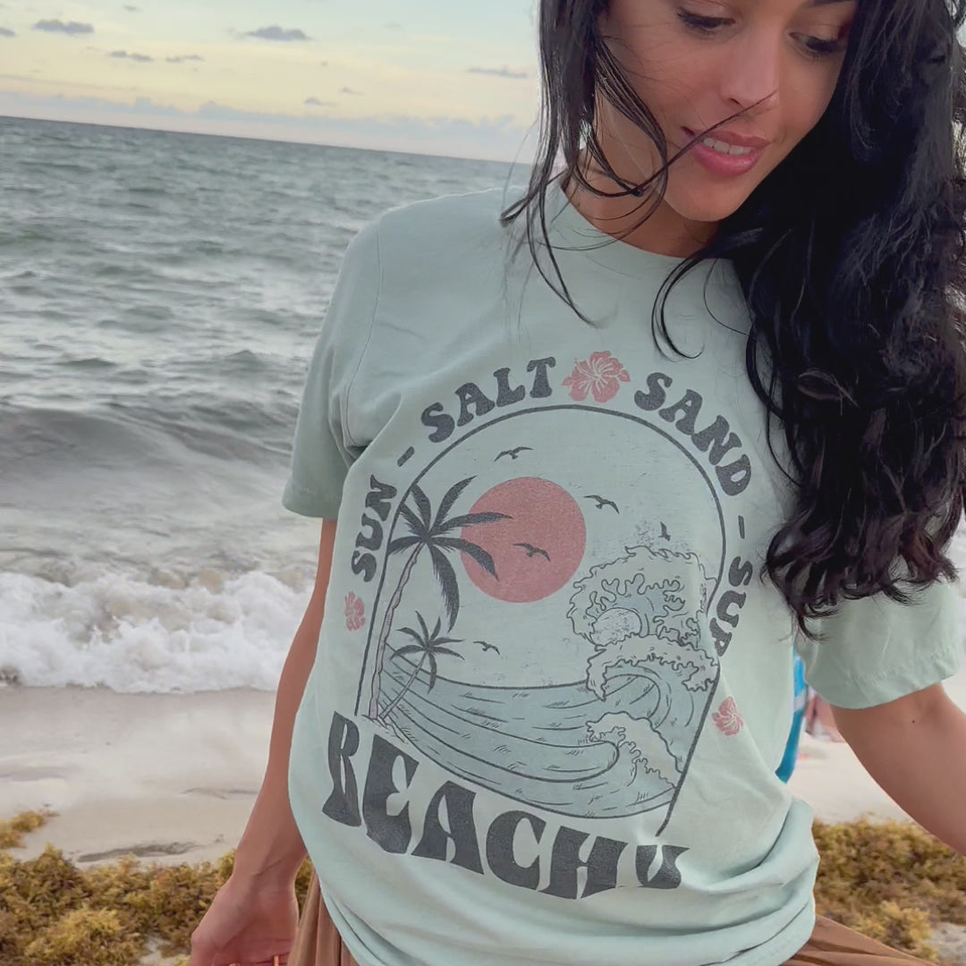 Beachy Tee - Dusty Blue