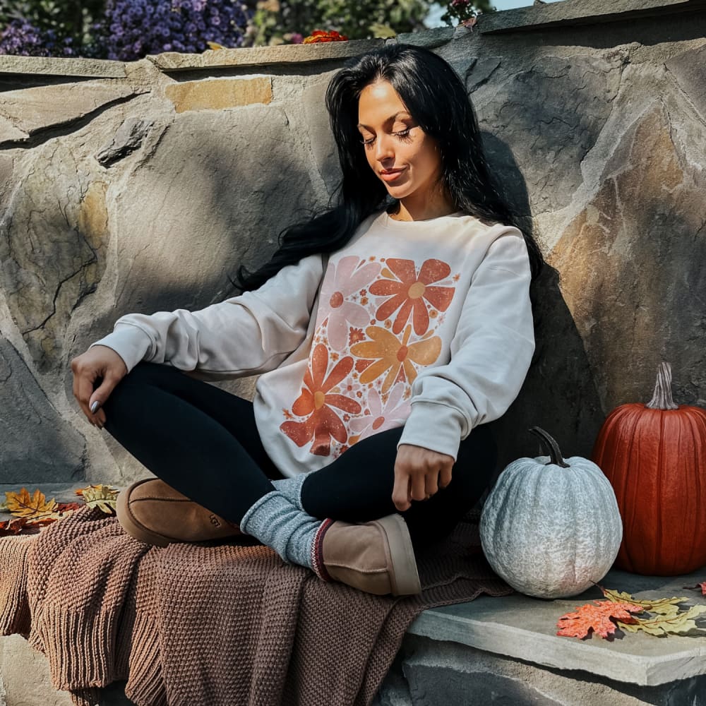 Retro Flowers Sweatshirt
