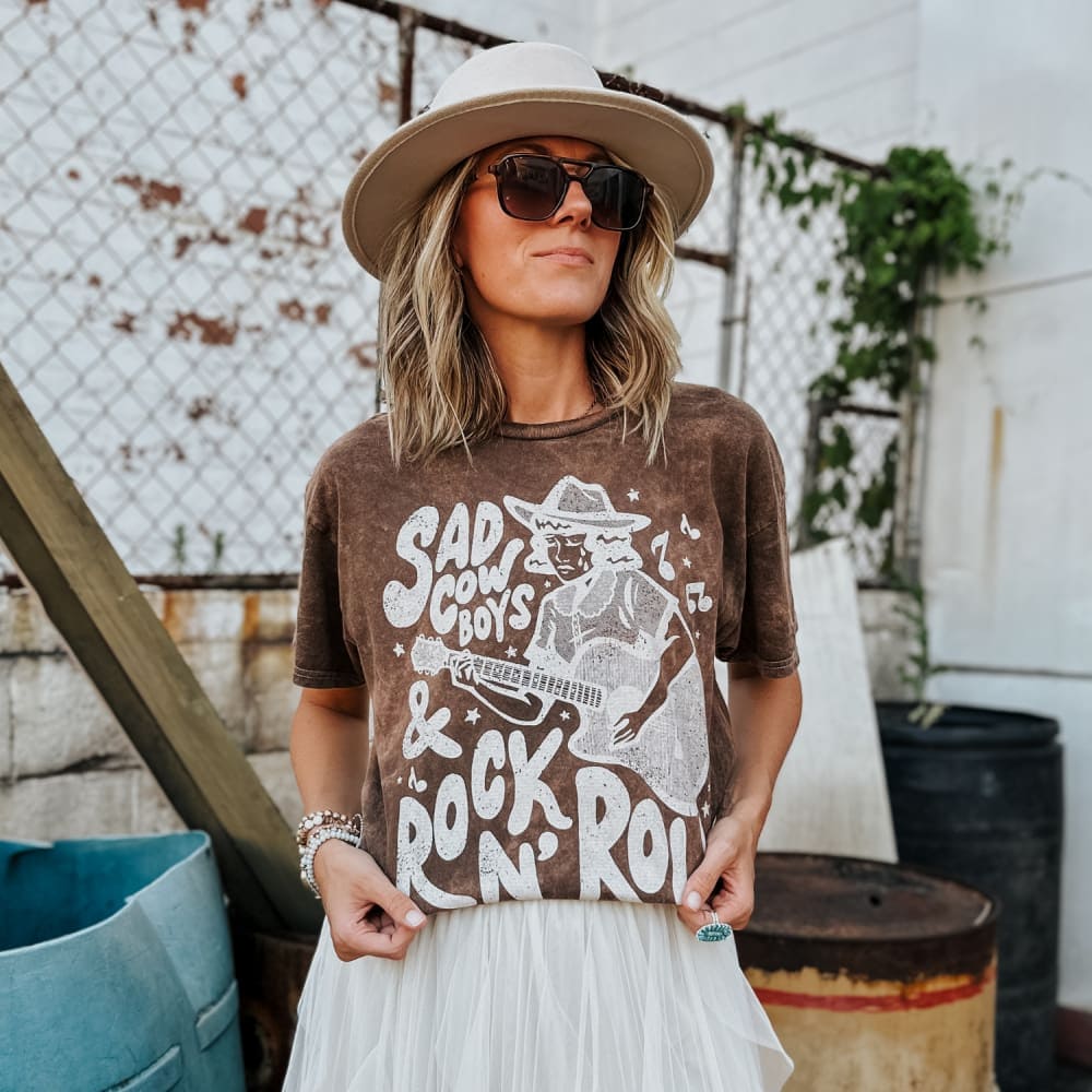 Sad Cowboys Mineral Wash Tee