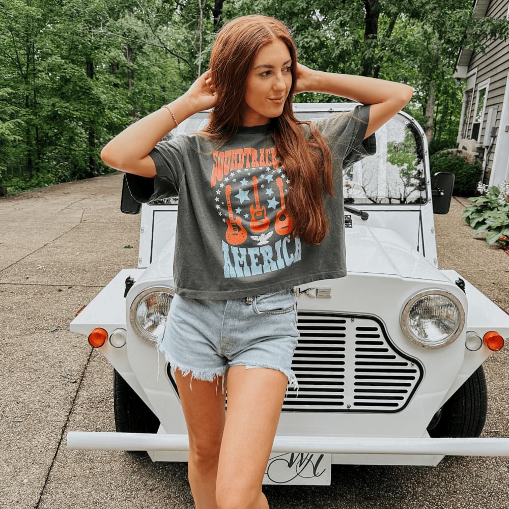 Soundtrack of America Cropped Tee - NEW