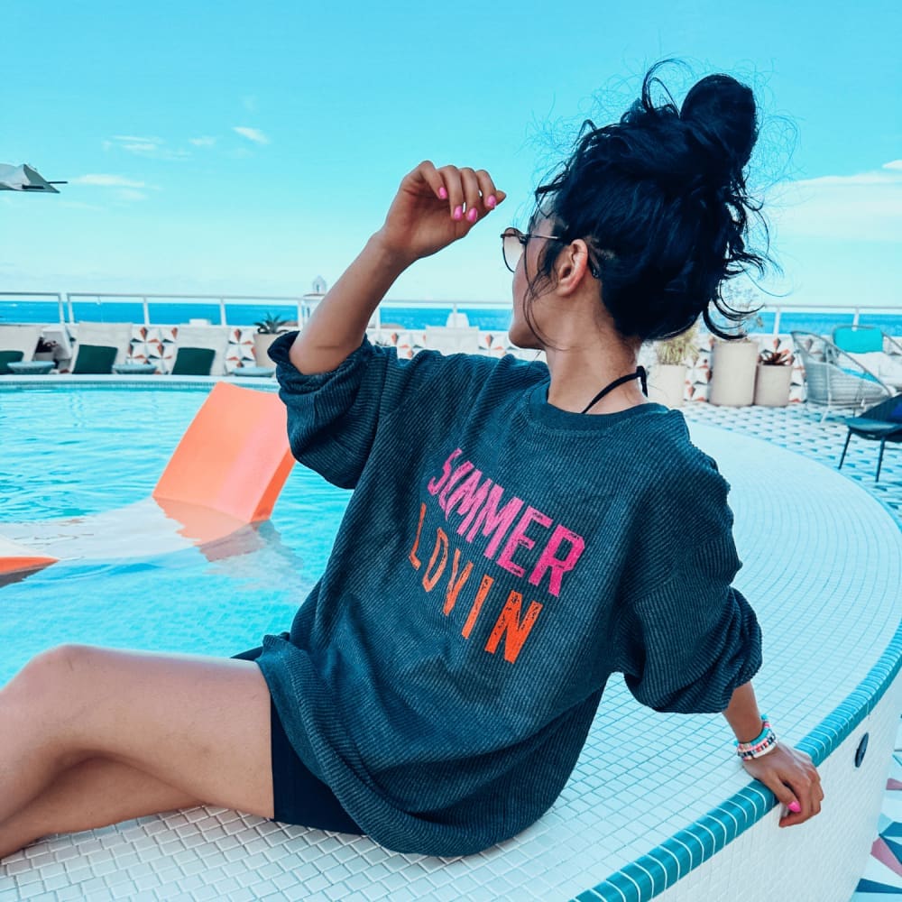 Summer Lovin Corded Crew - NEW