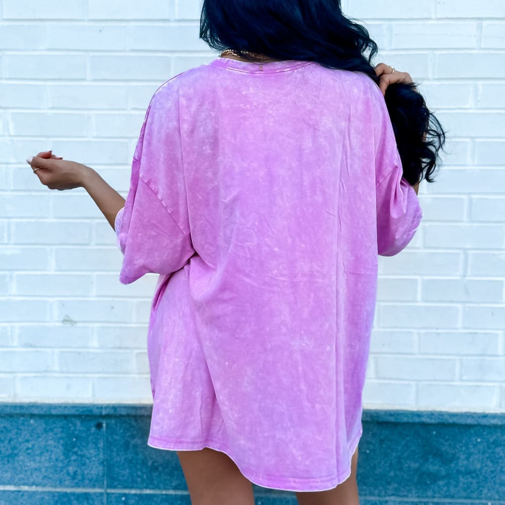The Lainey Oversized Tee - Magenta