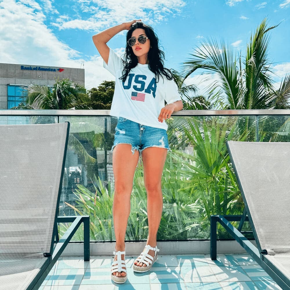 USA Relaxed Boxy Tee - NEW