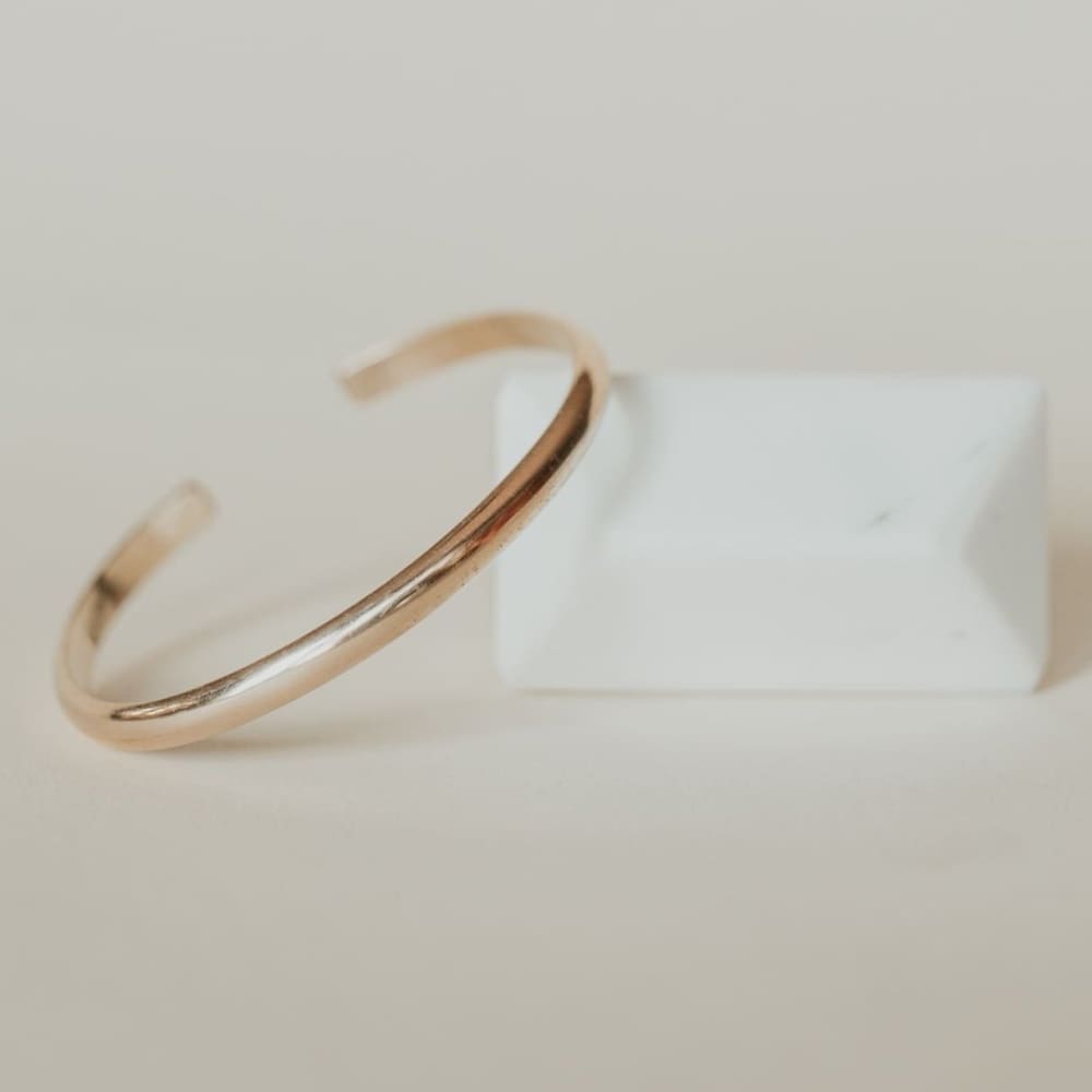 Personalized Gold Baby Bangle