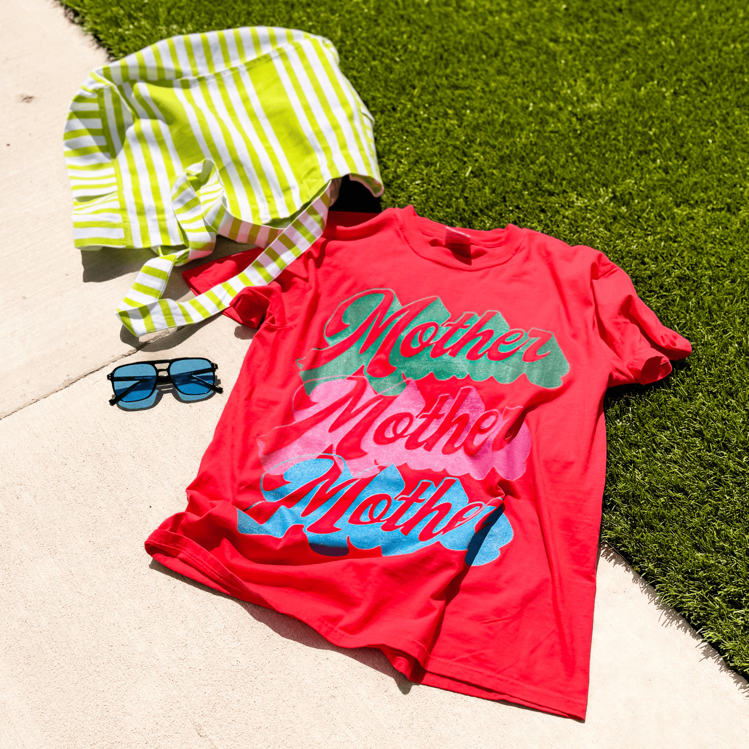 Colorful Neon Mother Tee