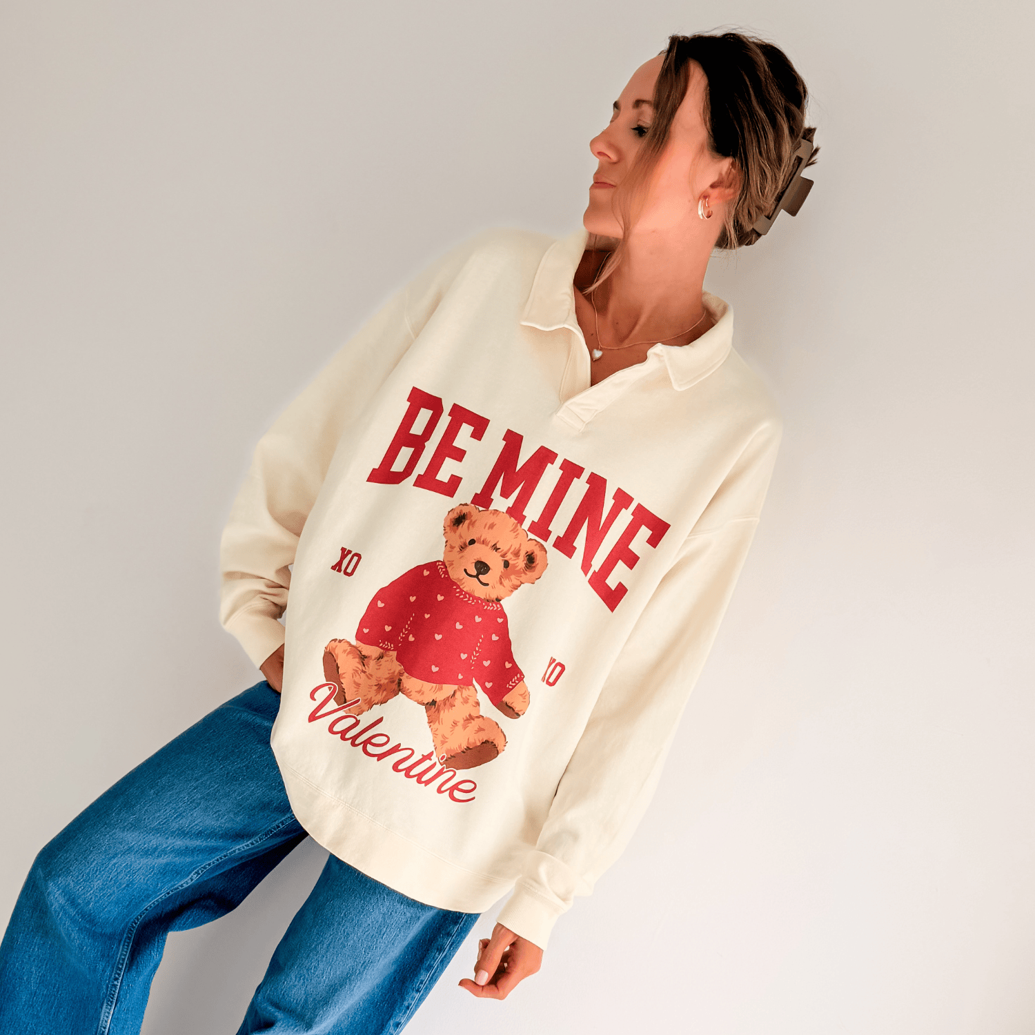 Be Mine Collegiate Crewneck