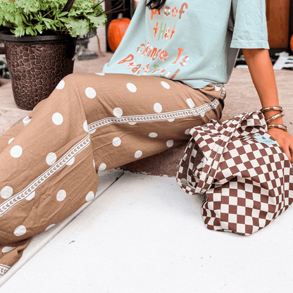Wide Leg Polka Dot Pants