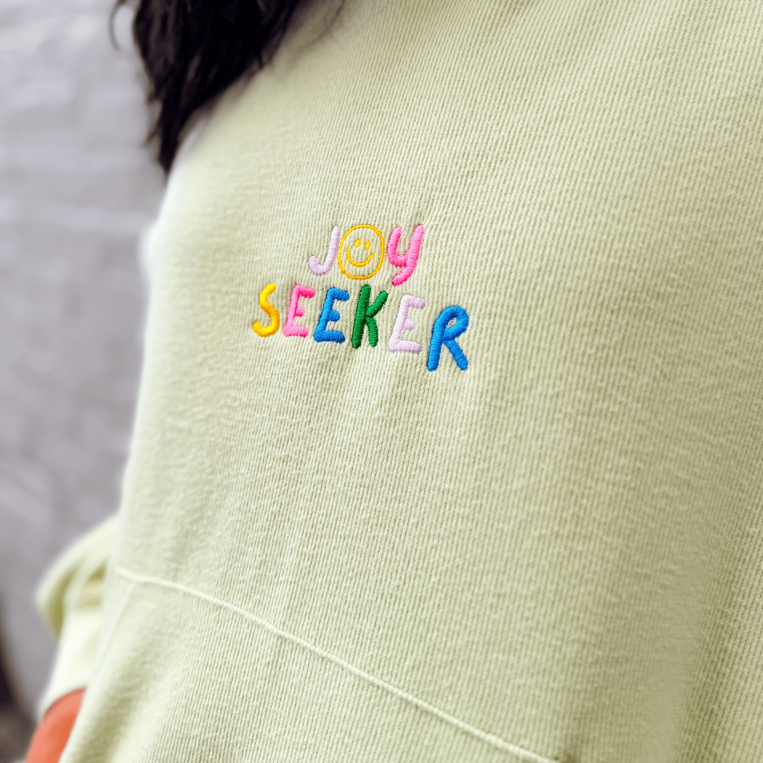 Joy Seeker Embroidered Hooded Pullover