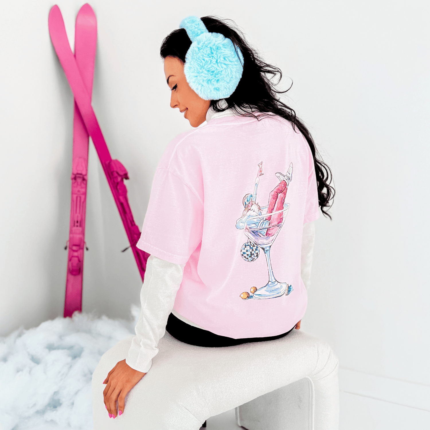 Ski Hard, Sip Easy Tee