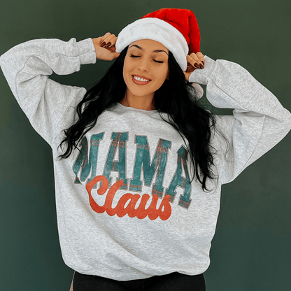Plaid Mama Claus Sweatshirt