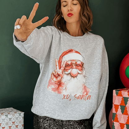 Bubble Gum Santa Sweatshirt