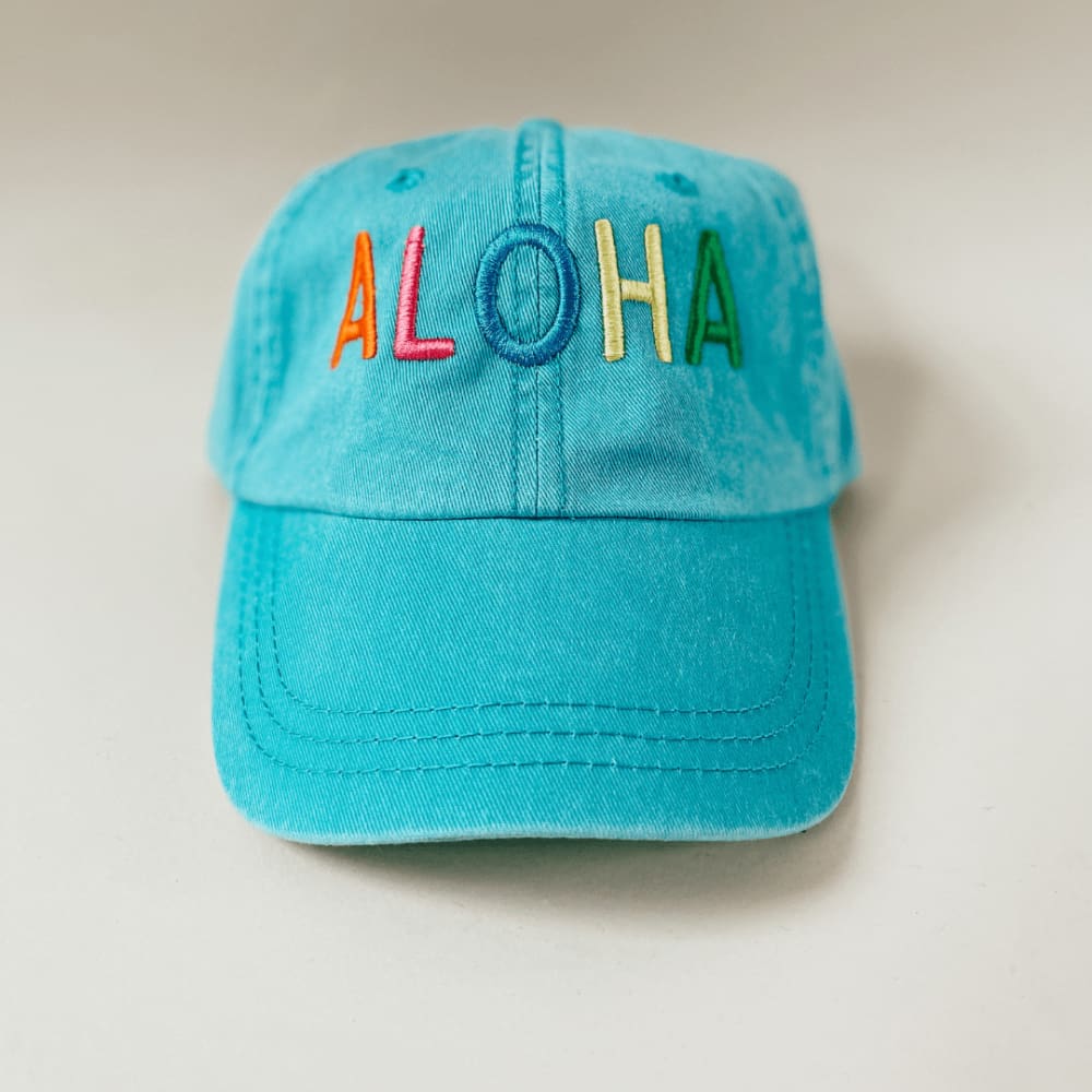 Aloha Turquoise Hat - turquoise / one size