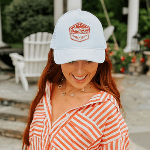 American Rodeo Trucker Hat - White