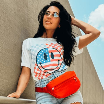 American Smiley Checkerboard - Mommy Apparel