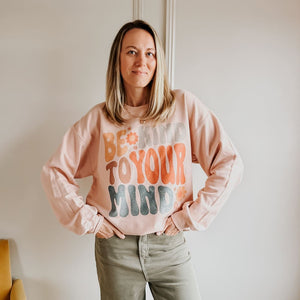 Be Kind Front + Back Crewneck - Mommy Apparel