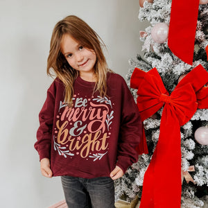 Be Merry & Bright - Kids Crewneck - Apparel