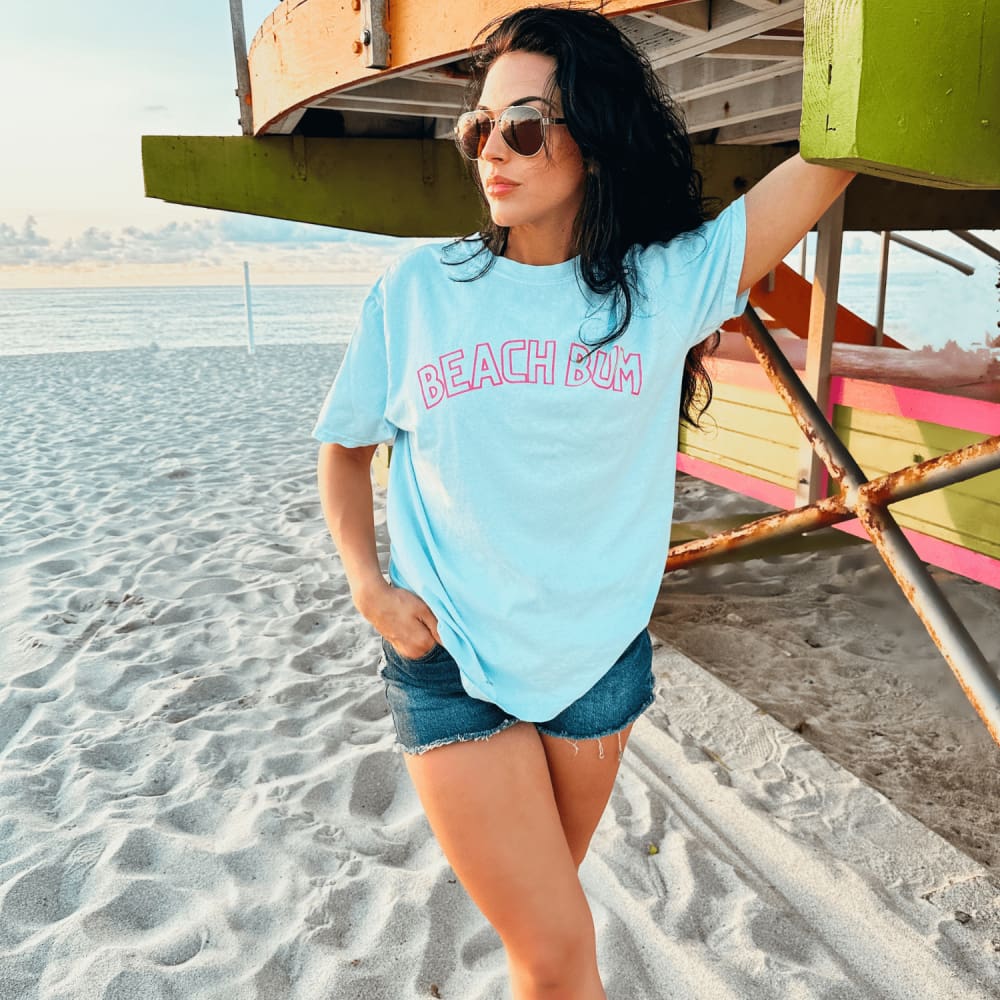 Beach Bum Tee - Chambray - NEW